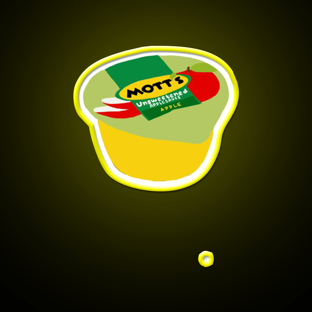 Applesauce Snack Food Led Neon Sign Rgb Color - Shineneon