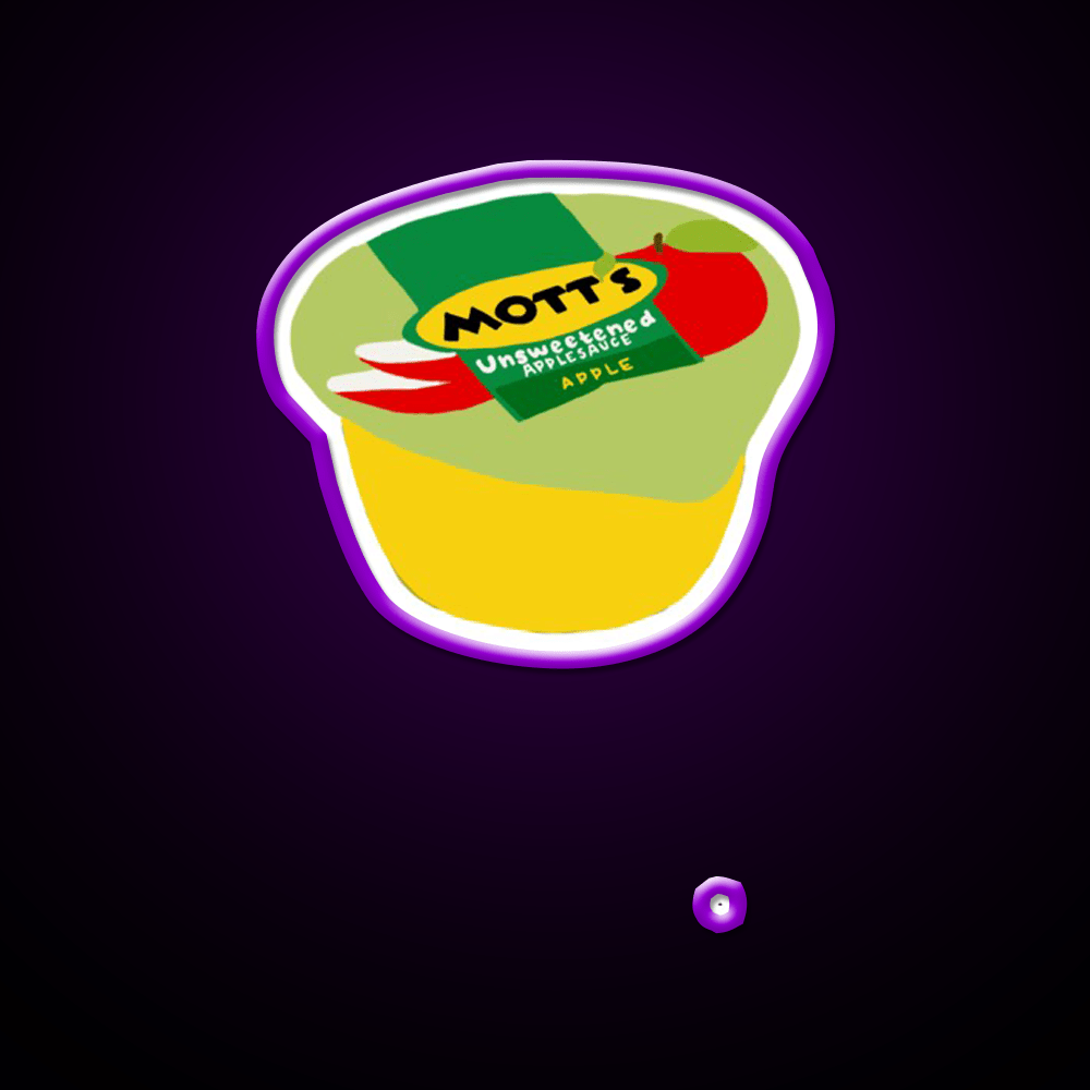 Applesauce Snack Food Led Neon Sign Rgb Color - Shineneon