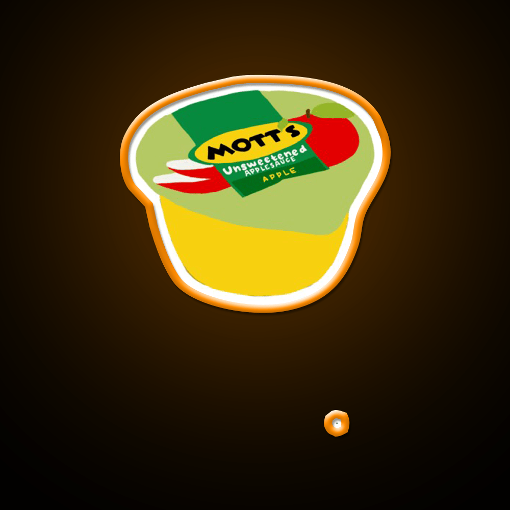 Applesauce Snack Food Led Neon Sign Rgb Color - Shineneon