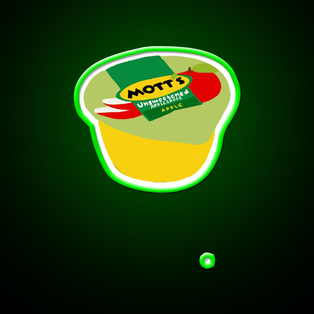 Applesauce Snack Food Led Neon Sign Rgb Color - Shineneon