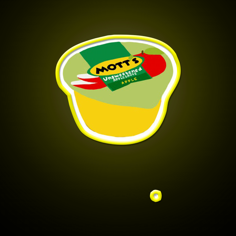 Applesauce Snack Food Led Neon Sign Rgb Color