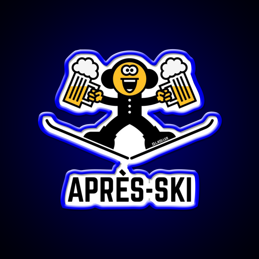 Apres Ski Beer Caricature 3C Beer Bar Decor Led Neon Sign Rgb Color - LED neon sign view 5