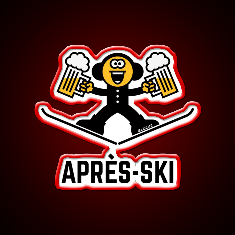 Apres Ski Beer Caricature 3C Beer Bar Decor Led Neon Sign Rgb Color - LED neon sign view 10