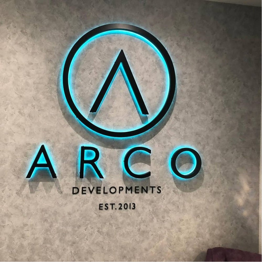 Arco With Logo 3D Backlit Channel Letters Led Light Sign - Shineneon