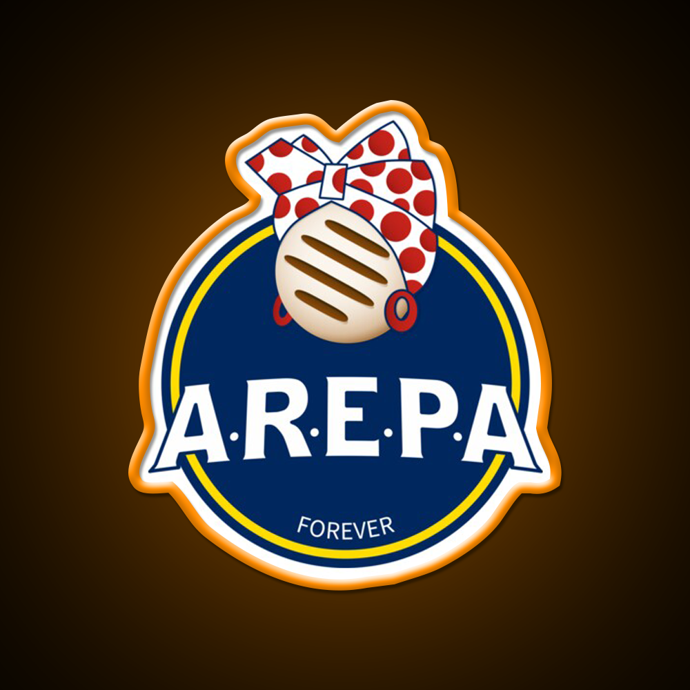 Arepa Lovers Forever Venezuela Fast Food Led Neon Sign For Burger Place Rgb Color