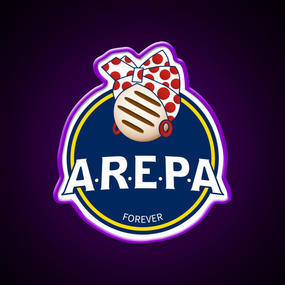 Arepa Lovers Forever Venezuela Fast Food Led Neon Sign For Burger Place Rgb Color