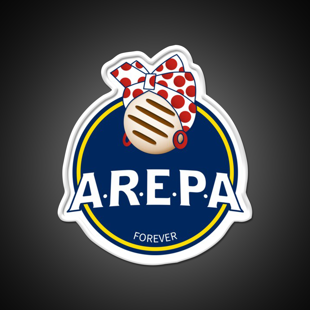 Arepa Lovers Forever Venezuela Fast Food Led Neon Sign For Burger Place Rgb Color