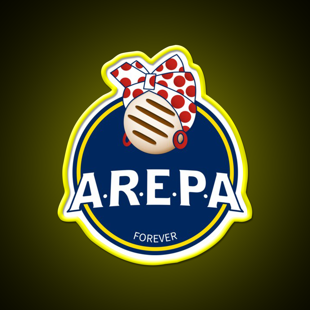 Arepa Lovers Forever Venezuela Fast Food Led Neon Sign For Burger Place Rgb Color