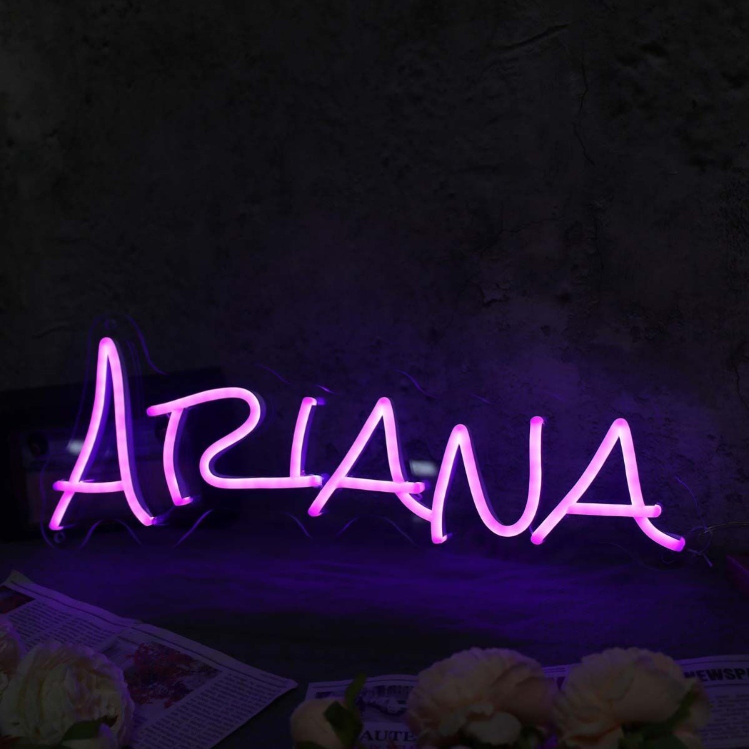Ariana Purple Name Led Neon Sign - Shineneon