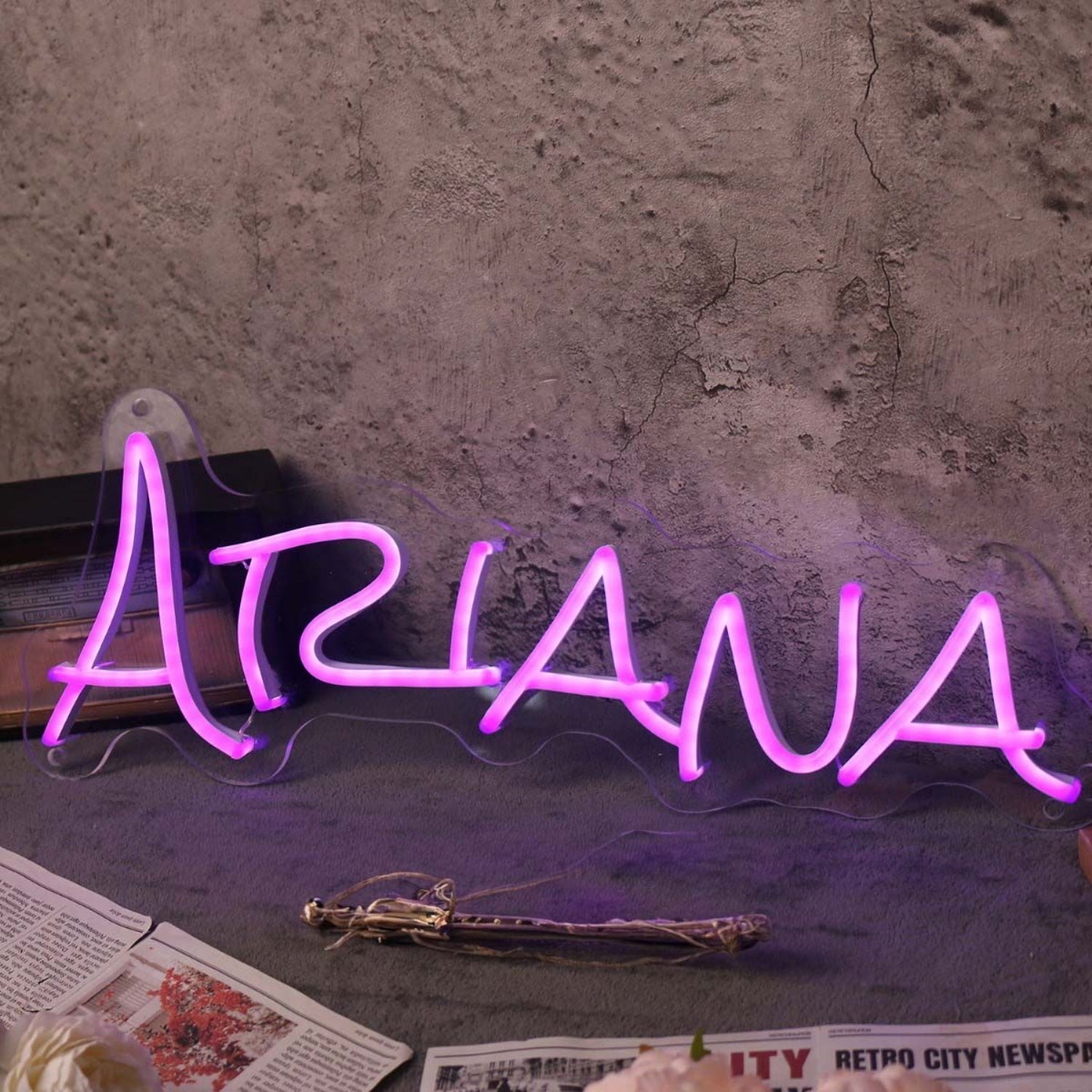 Ariana Purple Name Led Neon Sign - Shineneon