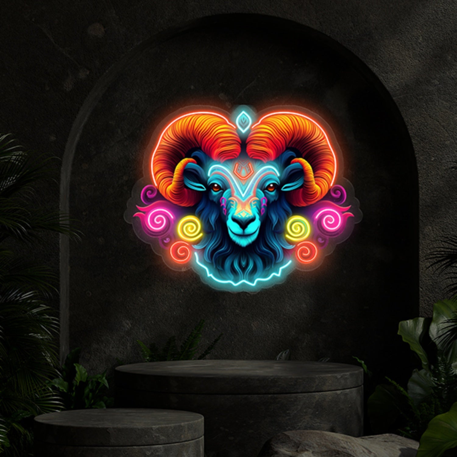 Aries Uv Zodiac Horoscope Neon Sign Wall Art Decor | Shineneon
