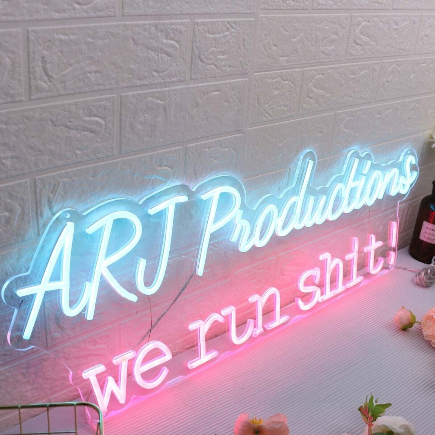 Arj Productions We Run Shit Custom Led Neon Sign - Shineneon
