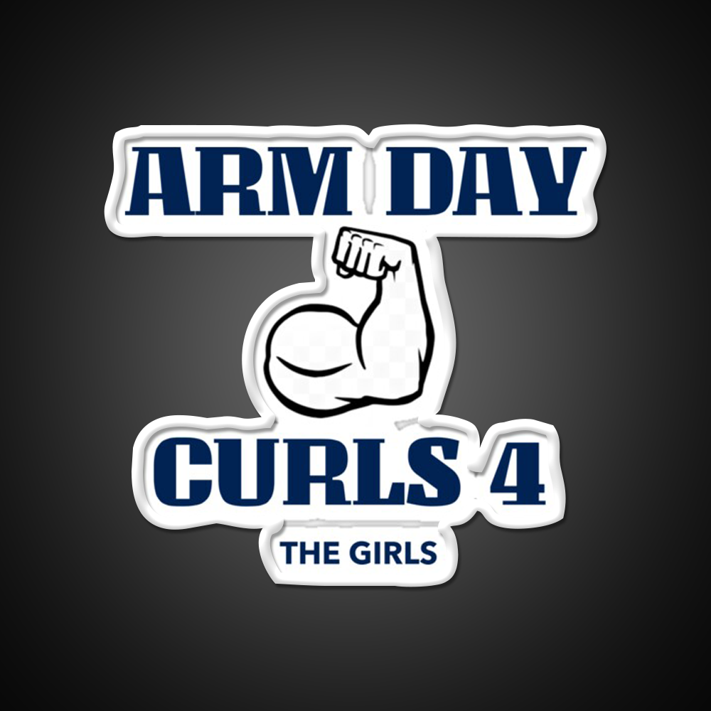 Arm Day Gym Fitness Led Neon Sign Rgb Color