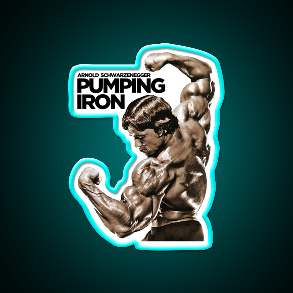 Arnold Schwarzenegger Classic Pumping Iron Man Gym Fitness Led Neon Sign Rgb Color