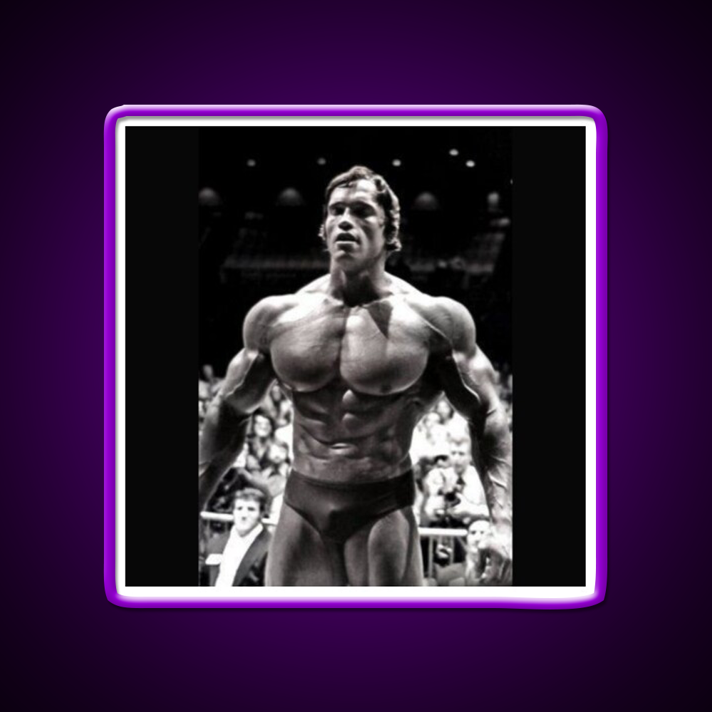 Arnold Schwarzenegger Gym Fitness Led Neon Sign Rgb Color