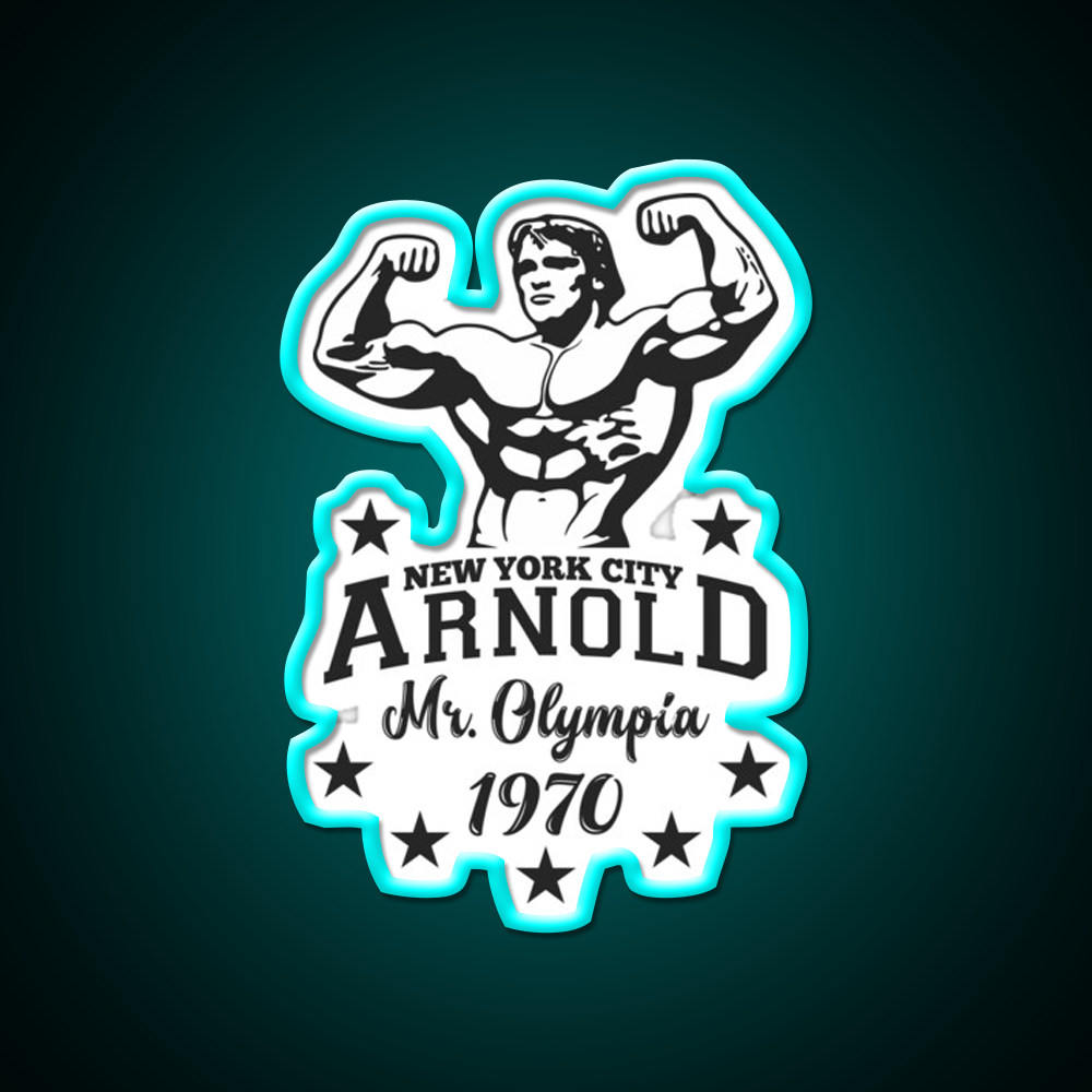 Arnold Schwarzenegger Mr Olympia Gym Fitness Led Neon Sign Rgb Color