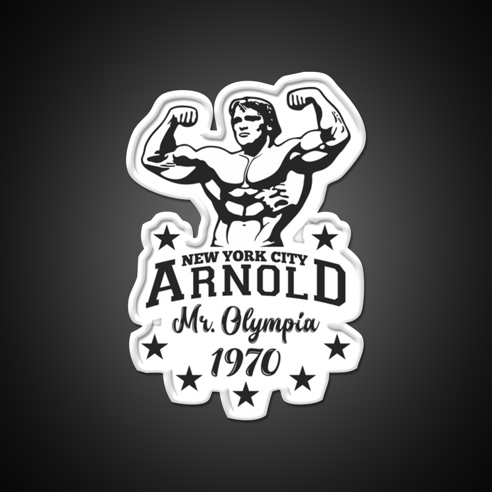 Arnold Schwarzenegger Mr Olympia Gym Fitness Led Neon Sign Rgb Color