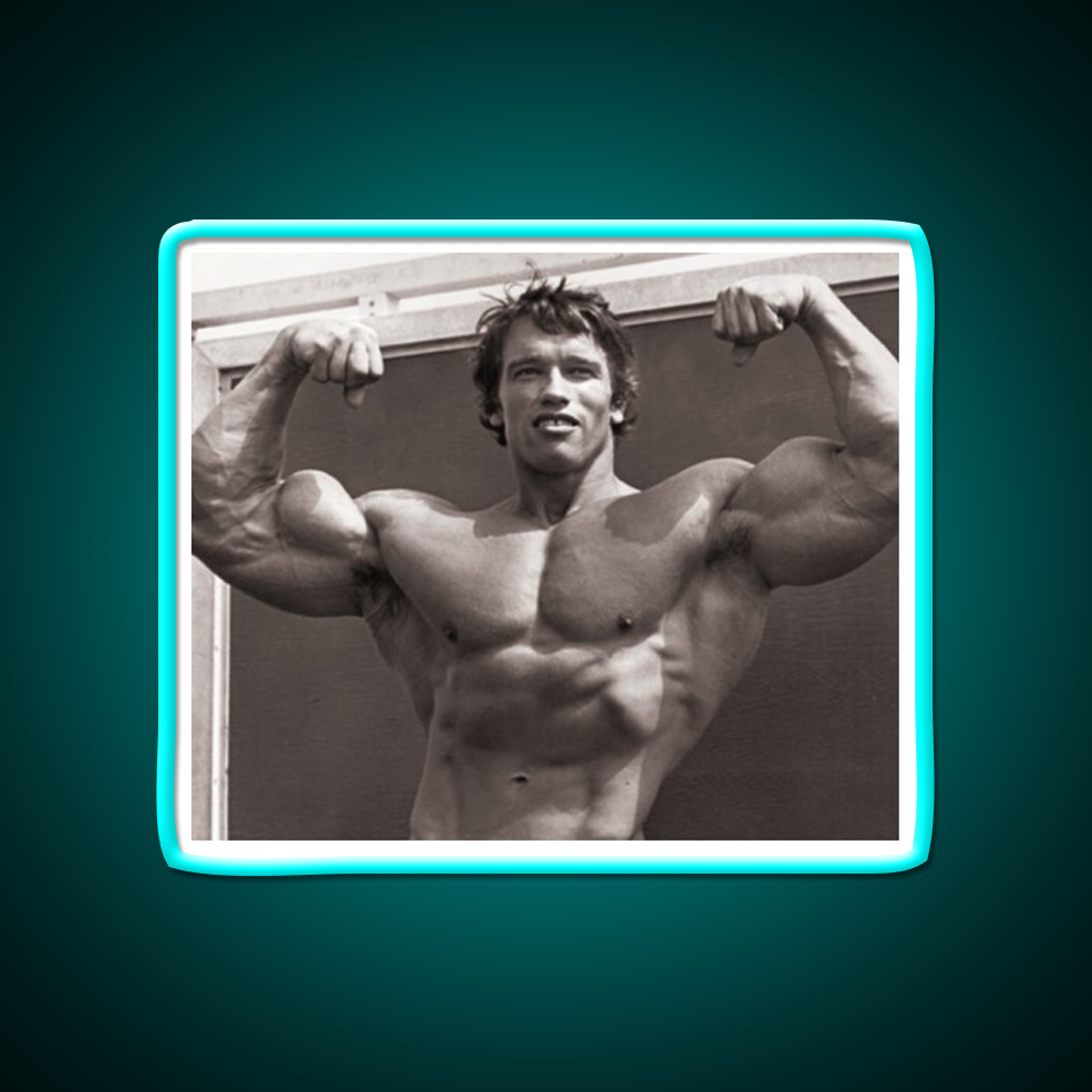 Arnold Schwarzenegger Old School Bodybuilding Gym Fitness Led Neon Sign Rgb Color