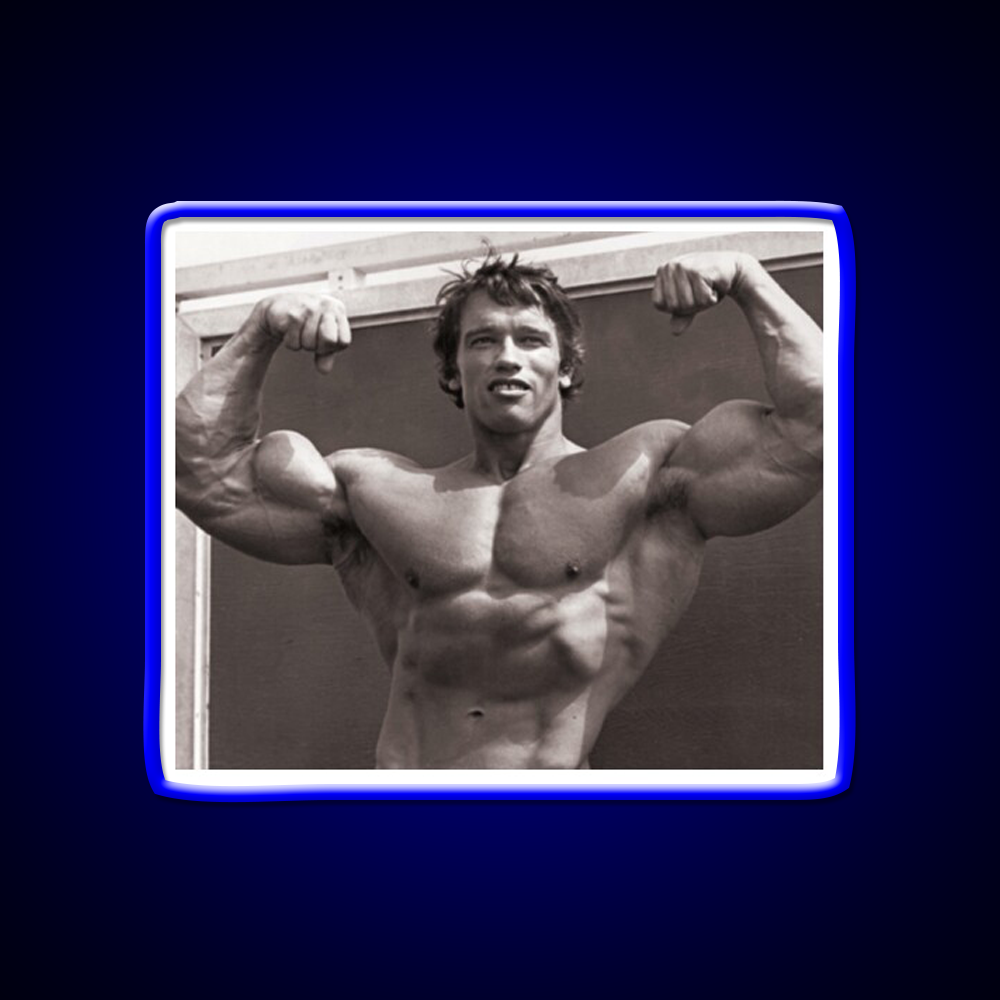 Arnold Schwarzenegger Old School Bodybuilding Gym Fitness Led Neon Sign Rgb Color