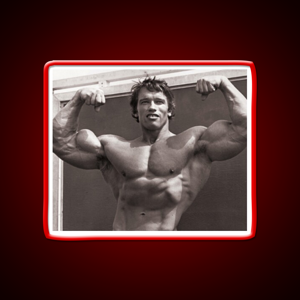 Arnold Schwarzenegger Old School Bodybuilding Gym Fitness Led Neon Sign Rgb Color