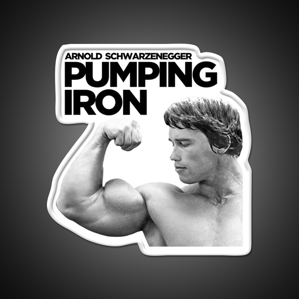 Arnold Schwarzenegger Pumping Iron Gym Fitness Led Neon Sign Rgb Color