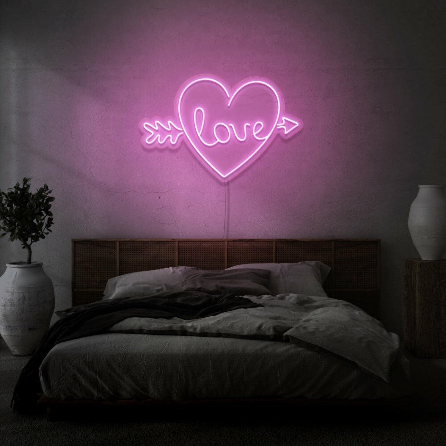 Arrow Heart Love Custom Neon Sign | Shineneon