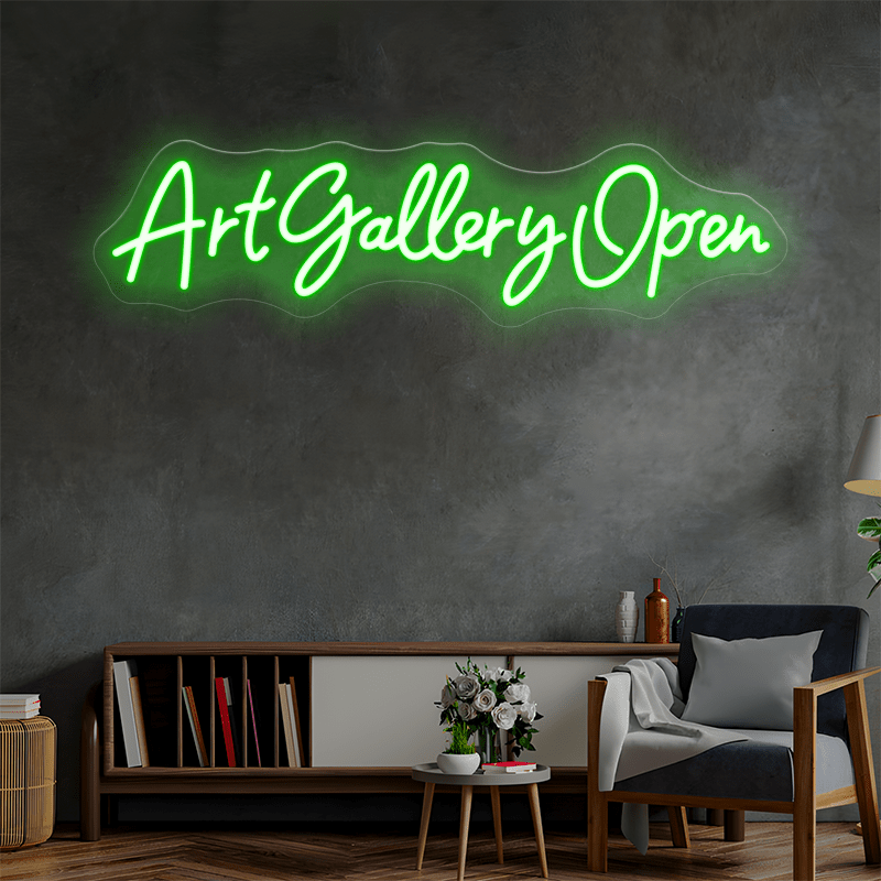 ART GALLERY OPEN - B Custom Neon Sign - Shineneon