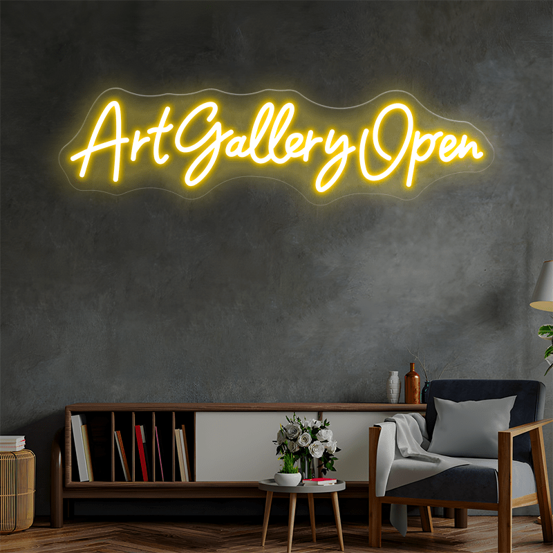 ART GALLERY OPEN - B Custom Neon Sign - Shineneon