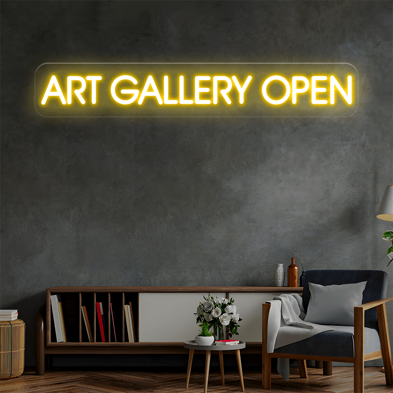 ART GALLERY OPEN Custom Neon Sign - Shineneon