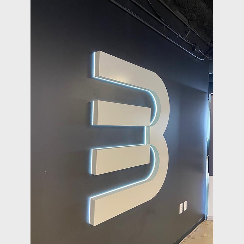 Art Letter B 3D Backlit Channel Letters Led Light Sign - Shineneon