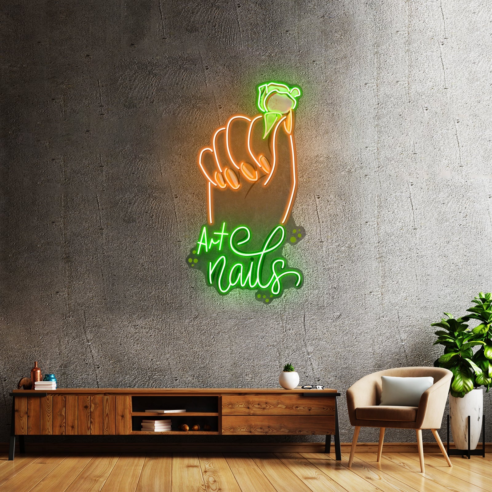 Art Nail Led Neon Sign Light Custom Led Signs - Shineneon
