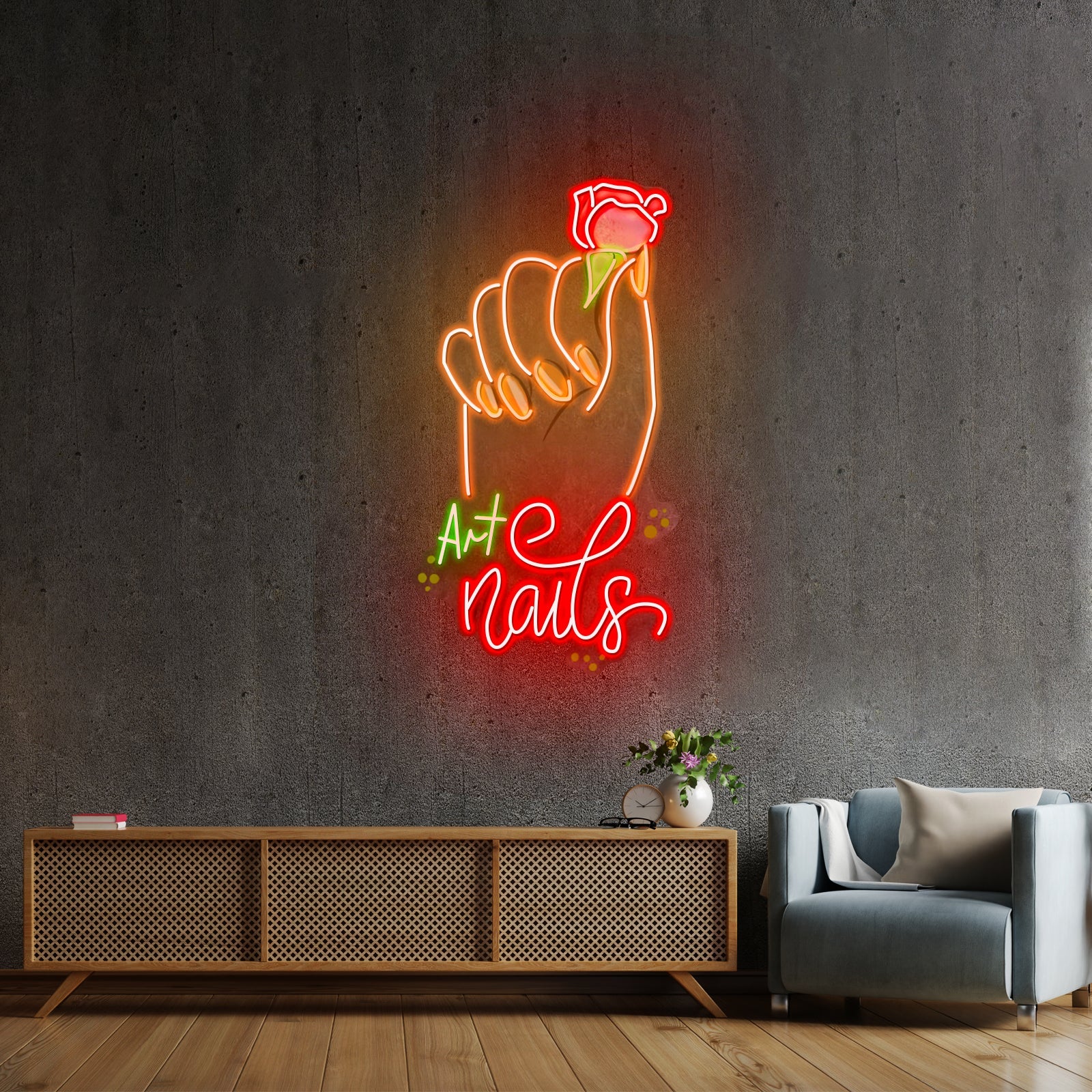 Art Nail Led Neon Sign Light Custom Led Signs - Shineneon