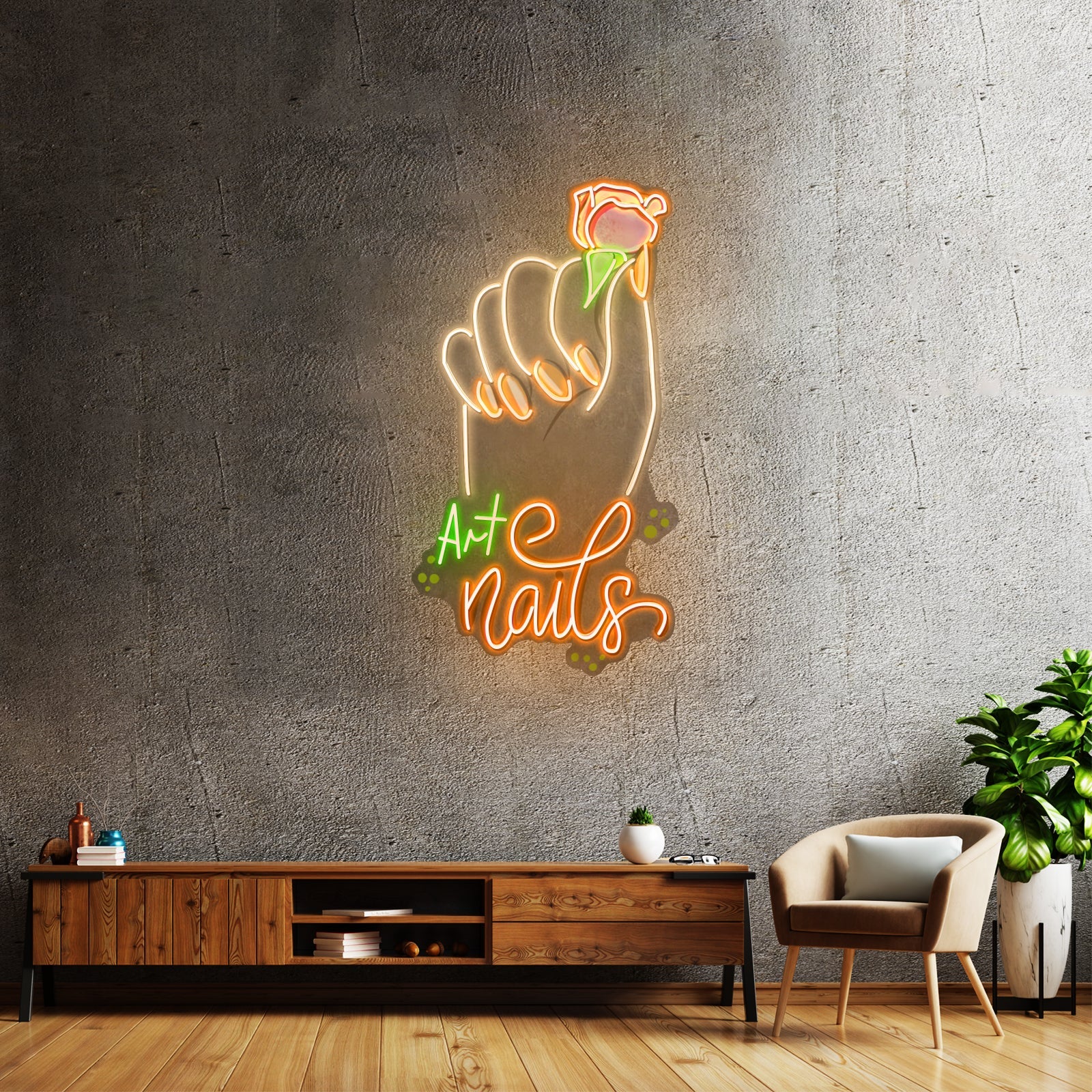 Art Nail Led Neon Sign Light Custom Led Signs - Shineneon
