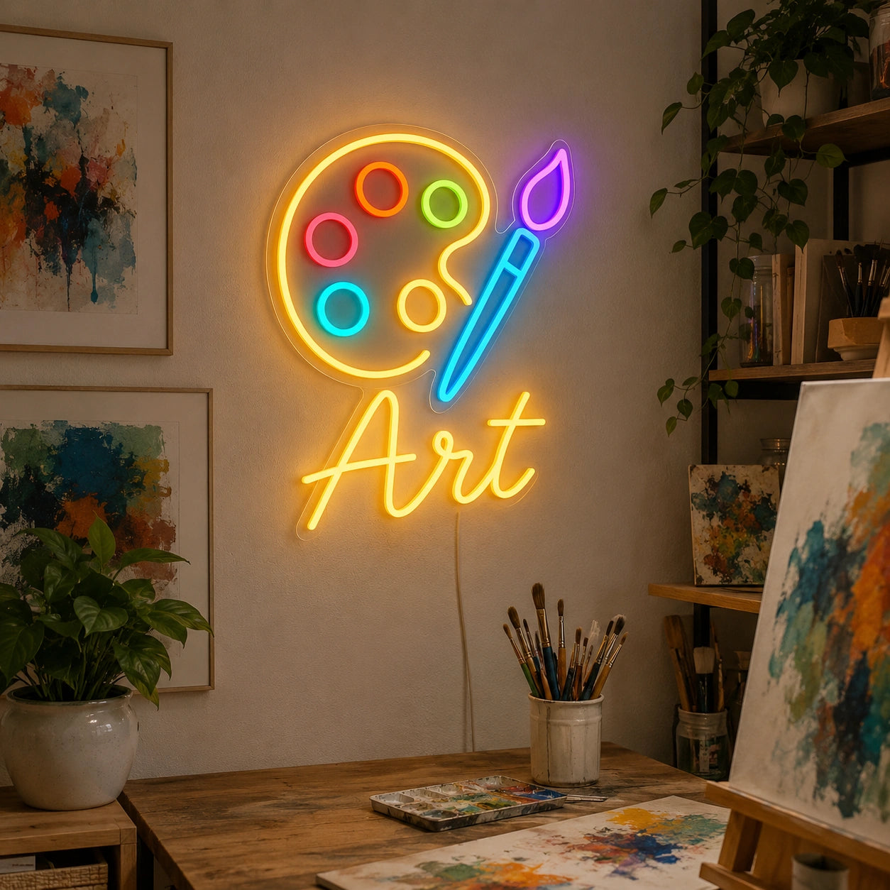 Art Palette Neon Sign LED Neon Sign real lifestyle scene