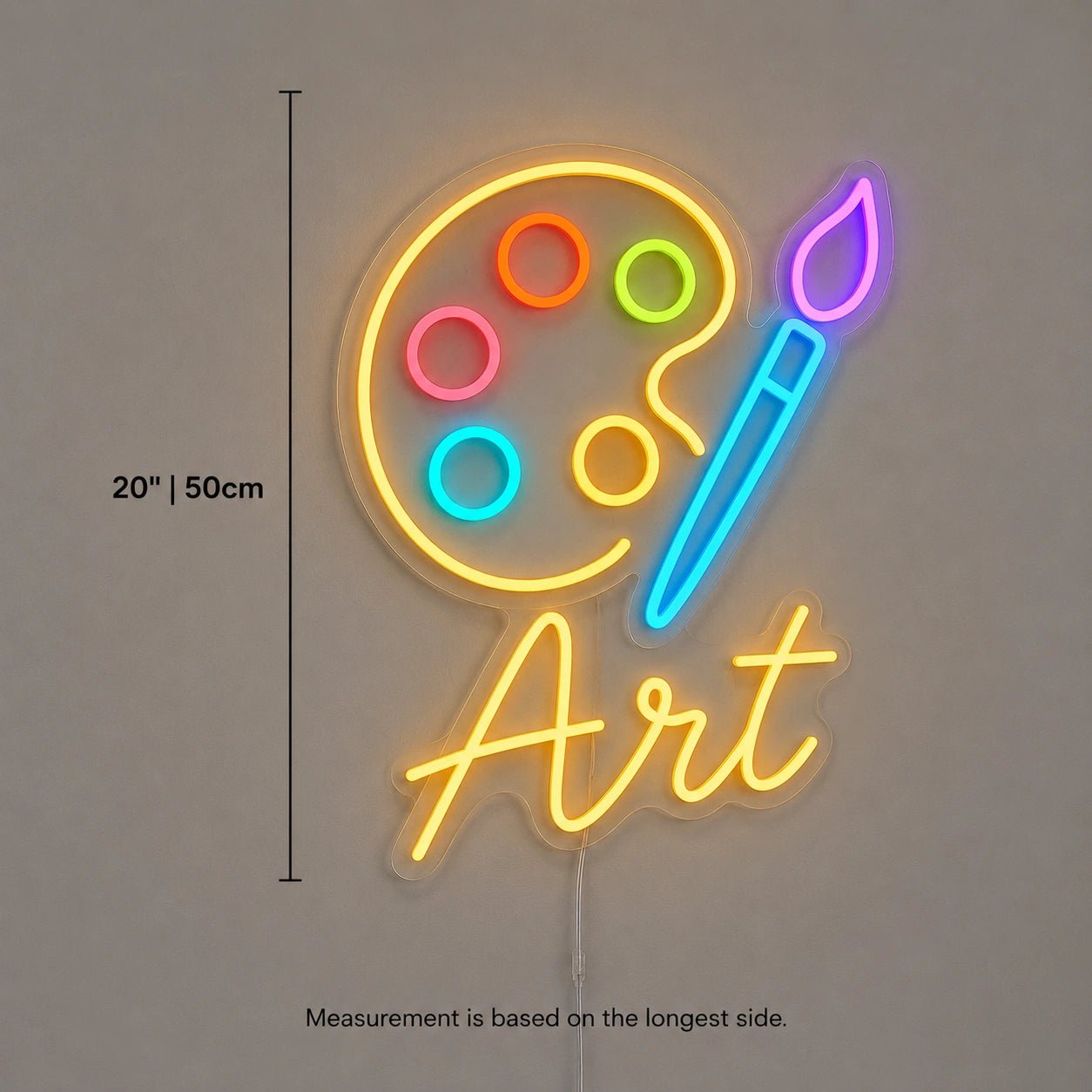 Art Palette Neon Sign LED Neon Sign size image