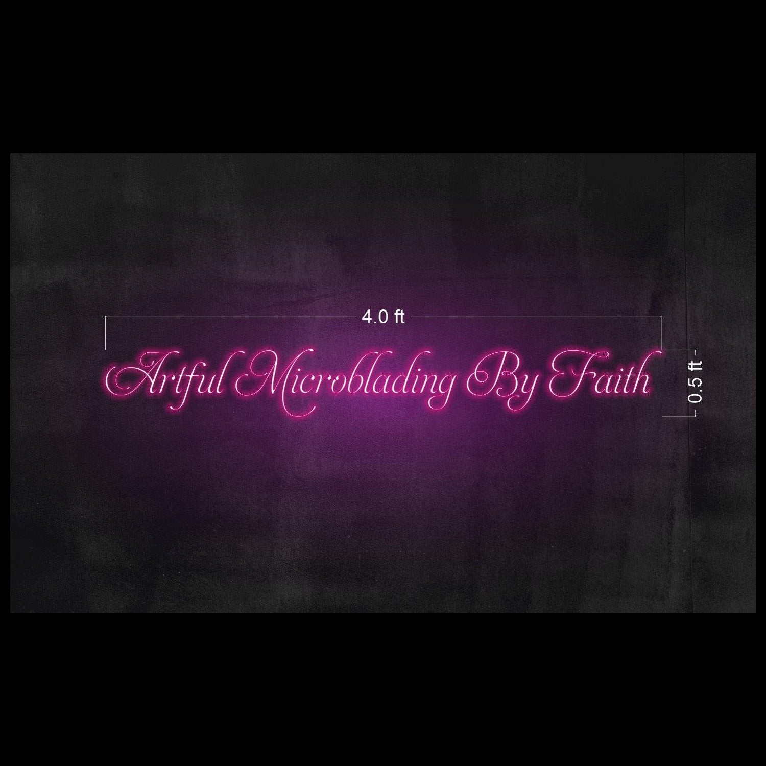 Artful Microblading By Faith Pink Elegant Led Neon Sign For Beauty Decor | Shineneon