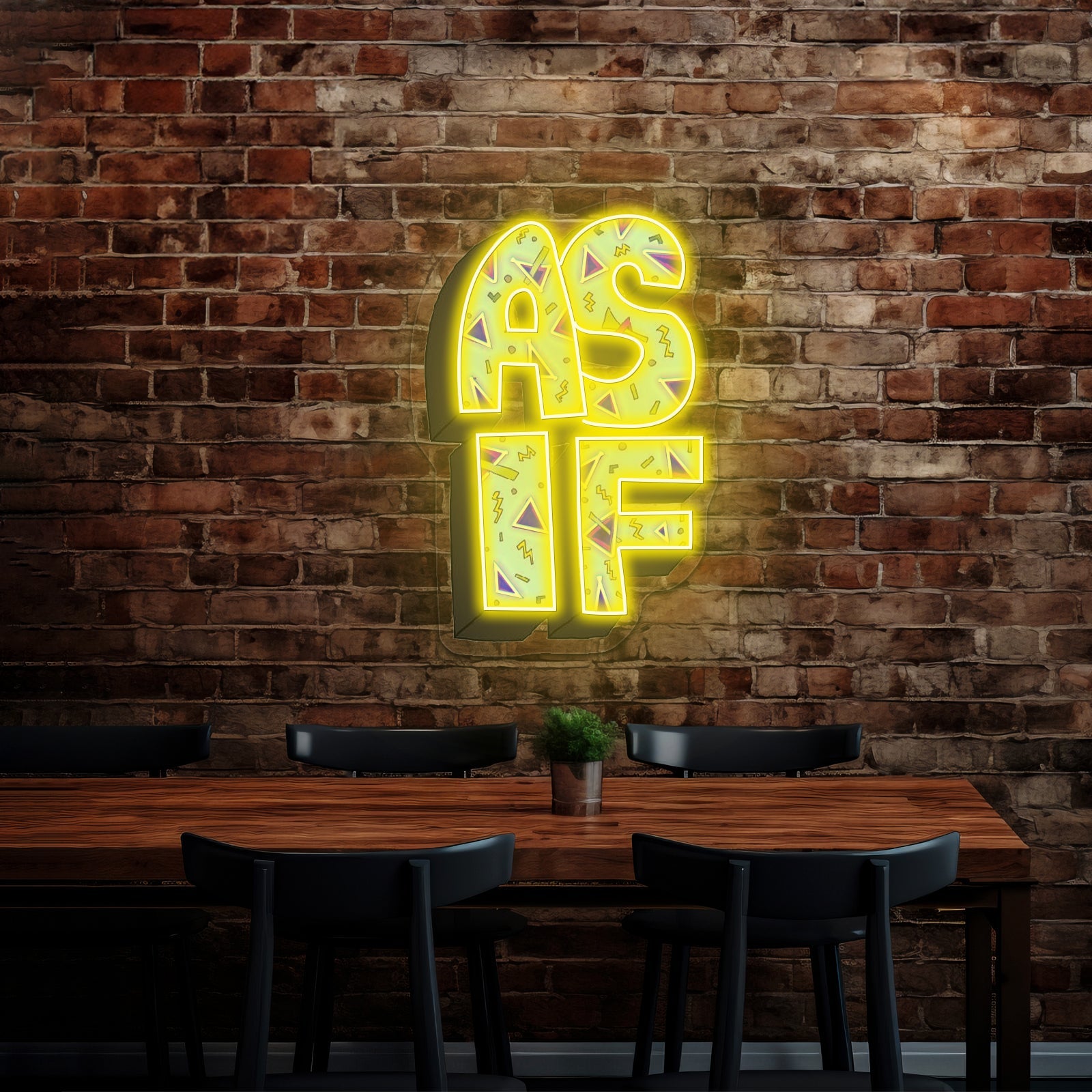 As If 90s Neon Signs For Neon Sign Wall Art - Shineneon