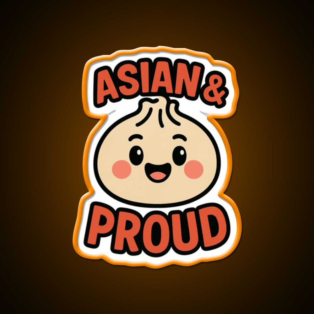 Asian Dumpling Character For Aapi Month Pride Asian Cultural Led Neon Sign Rgb Color - LED neon sign view 6