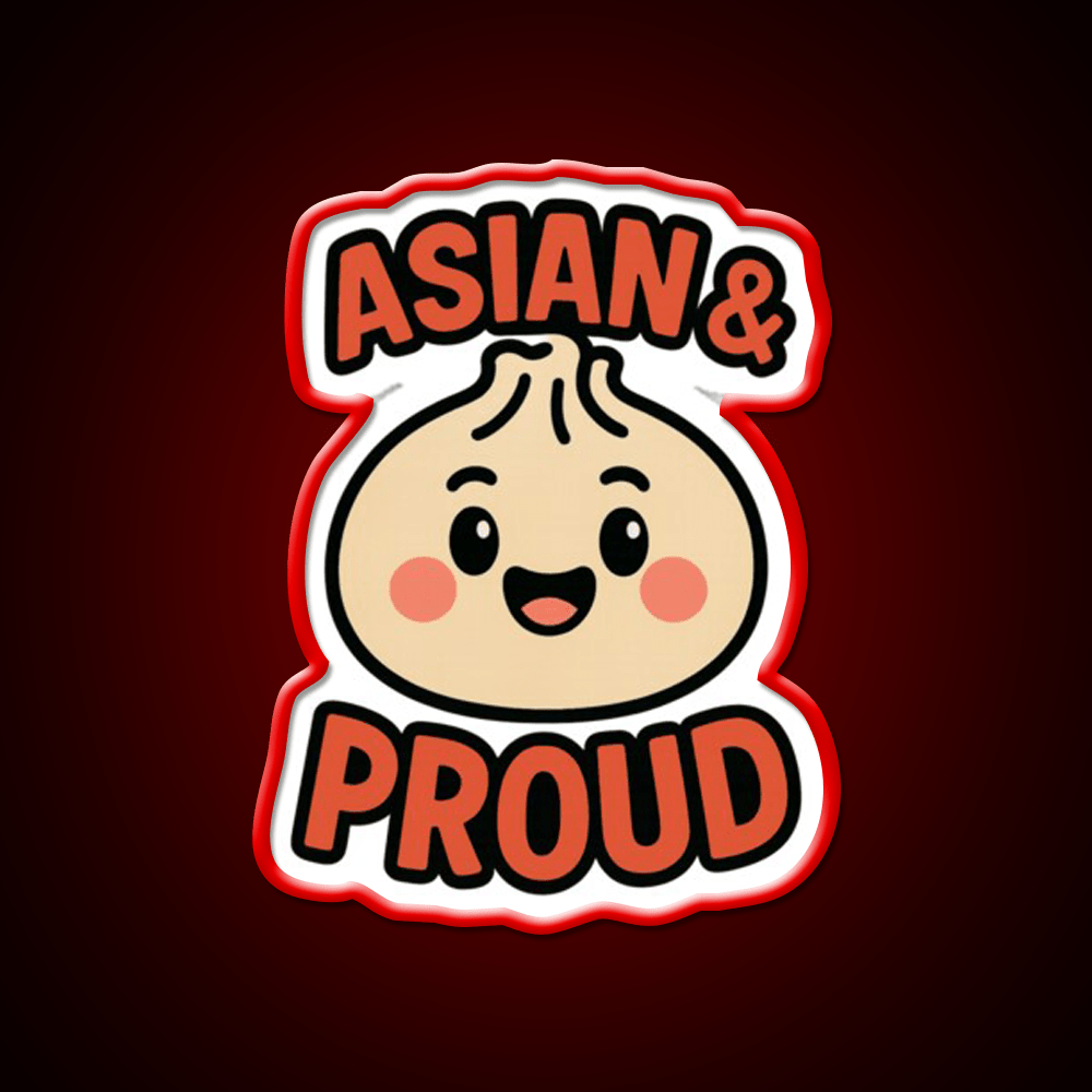 Asian Dumpling Character For Aapi Month Pride Asian Cultural Led Neon Sign Rgb Color - Shineneon