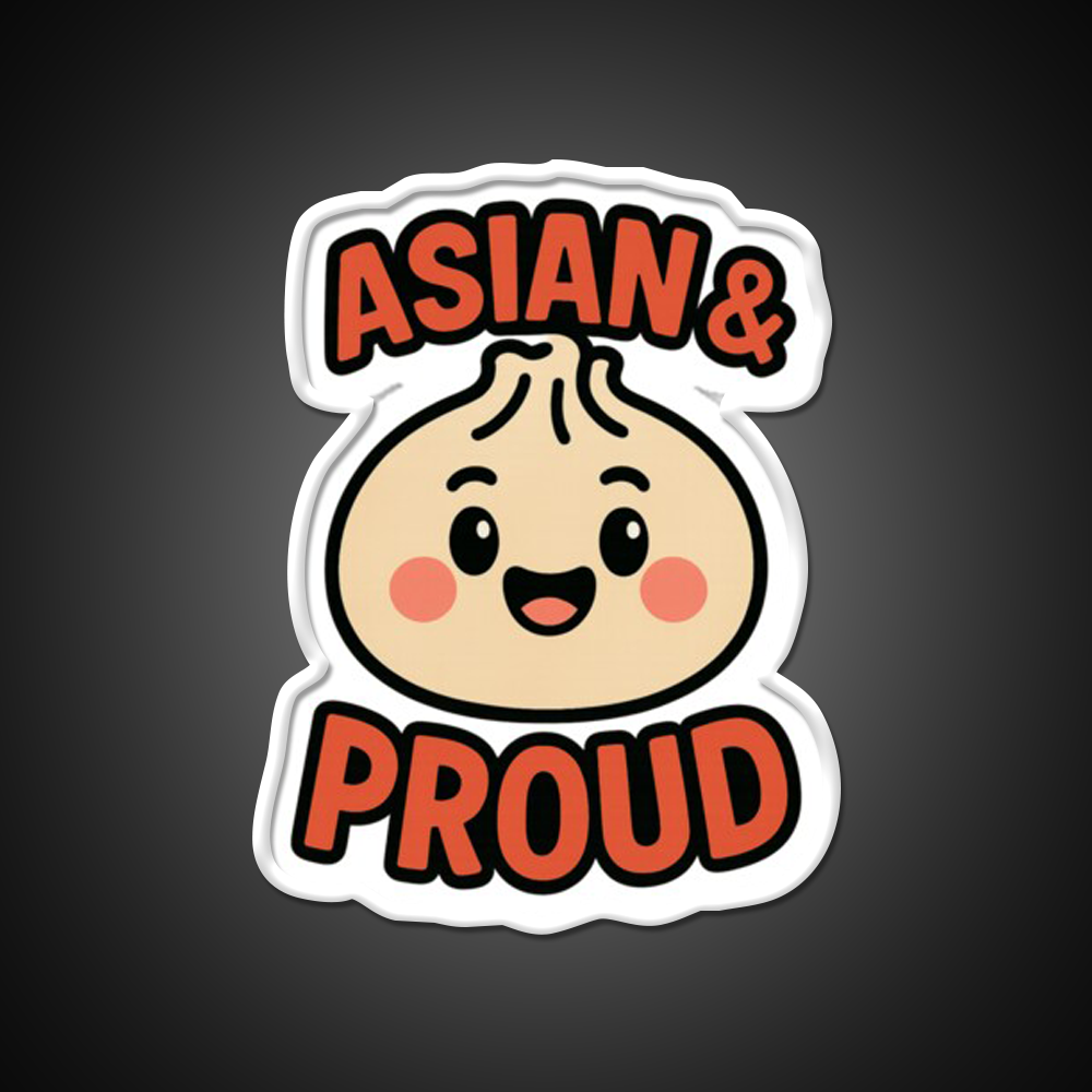 Asian Dumpling Character For Aapi Month Pride Asian Cultural Led Neon Sign Rgb Color - LED neon sign view 11