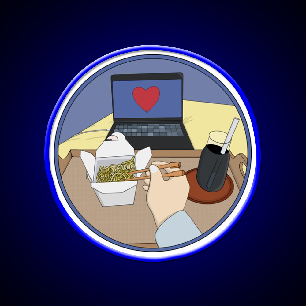 Asian Food A Drink And Something To Watch Led Neon Sign Chinese Food Rgb Color