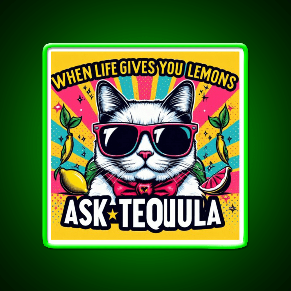 Ask Tequila Led Neon Sign Chinese Food Rgb Color - Shineneon