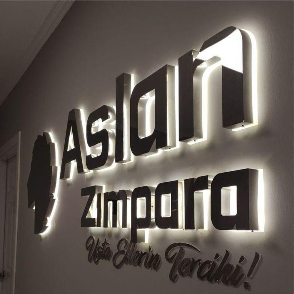 Aslan Zimpara 3D Backlit Channel Letters Led Light Sign - Shineneon