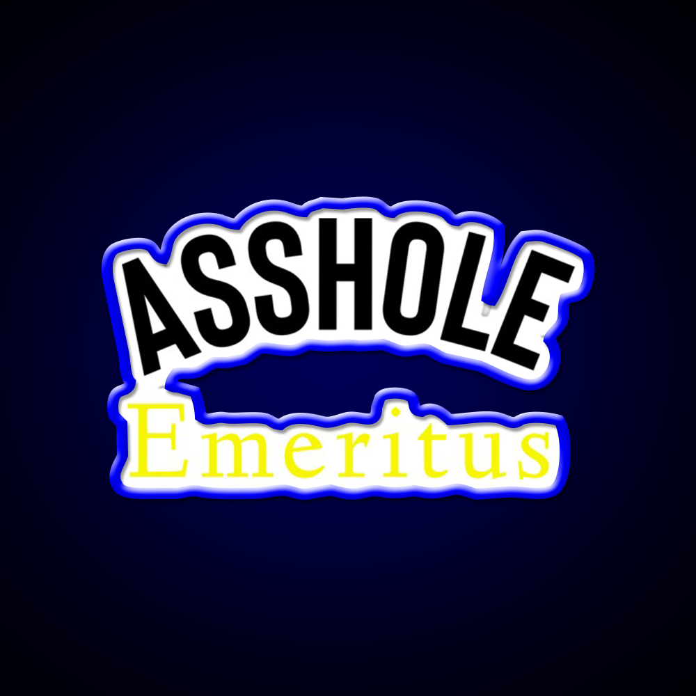 Asshole Emeritus Man Cave Bar Led Neon Sign Rgb Color