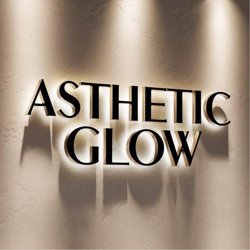 Asthetic Glow 3D Backlit Channel Letters Led Light Sign - Shineneon