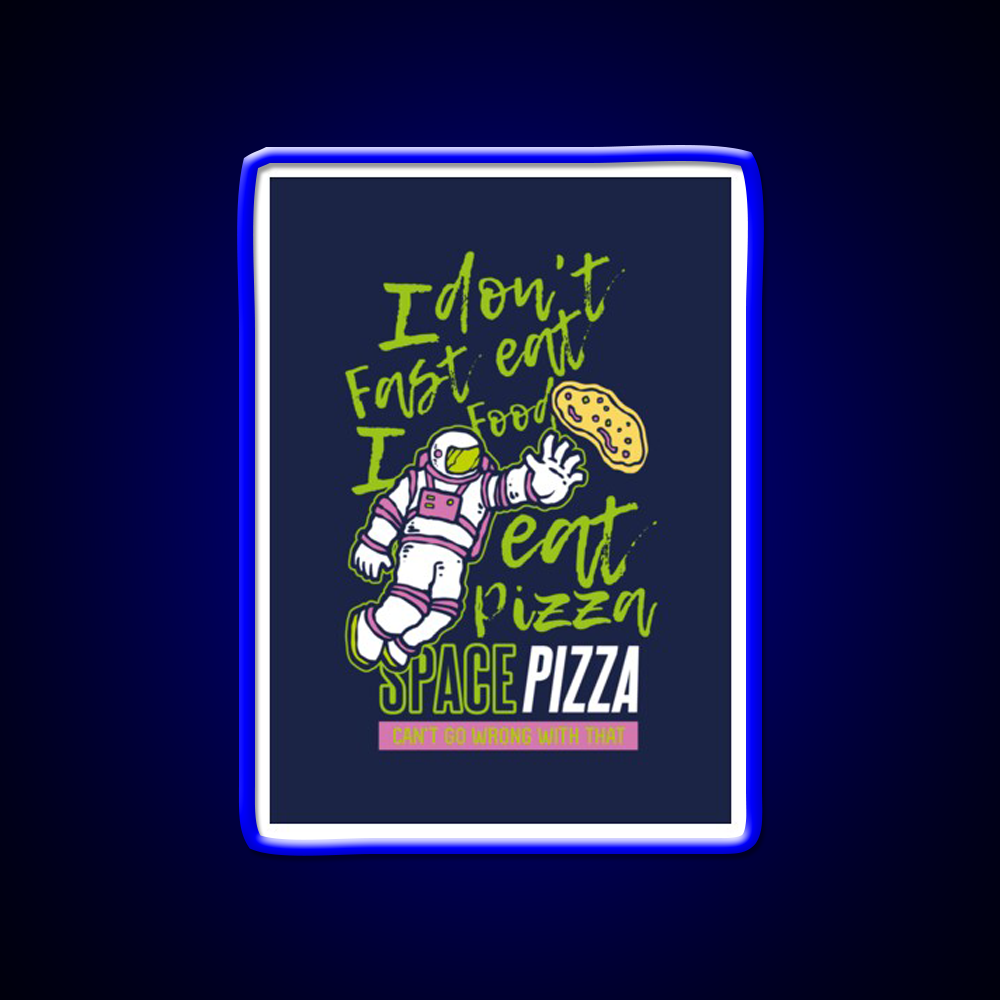 Astro Pizza Fast Food Led Neon Sign For Burger Place Rgb Color