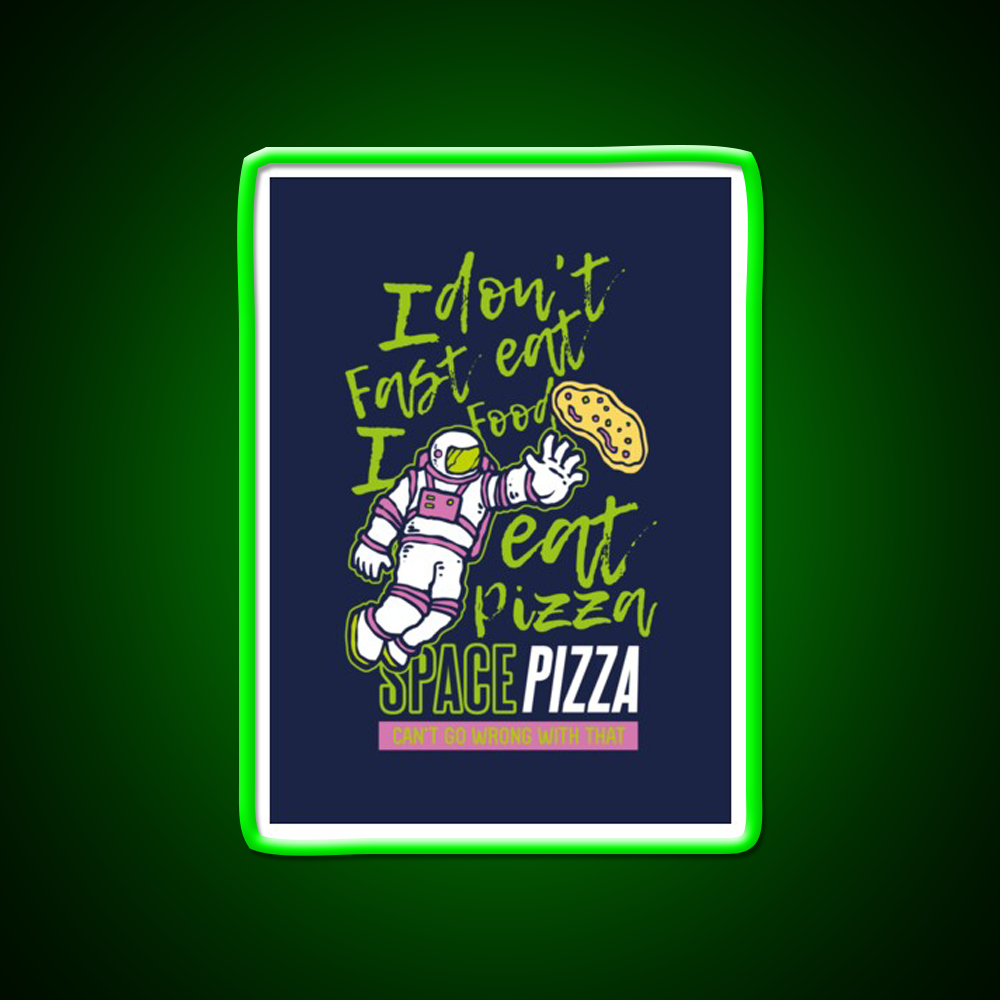 Astro Pizza Fast Food Led Neon Sign For Burger Place Rgb Color