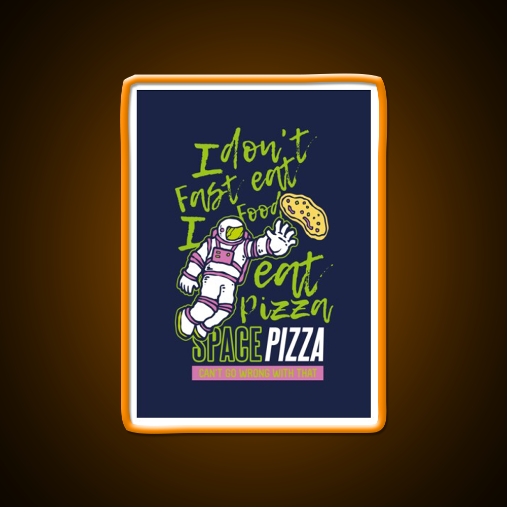 Astro Pizza Fast Food Led Neon Sign For Burger Place Rgb Color