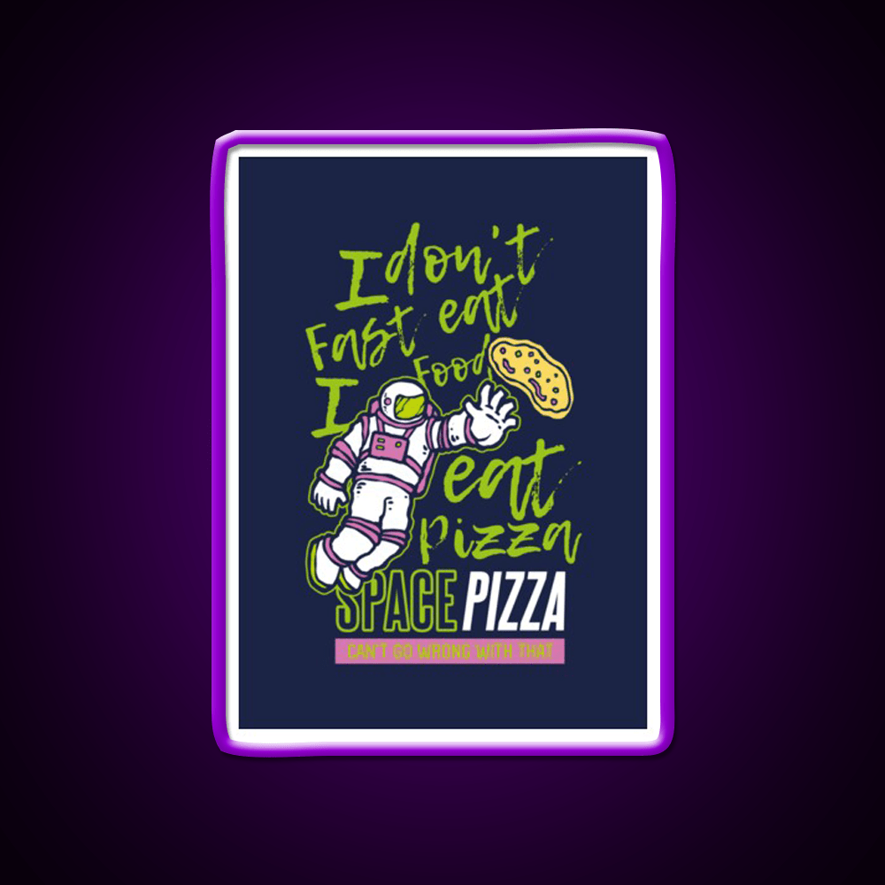 Astro Pizza Fast Food Led Neon Sign For Burger Place Rgb Color - Shineneon