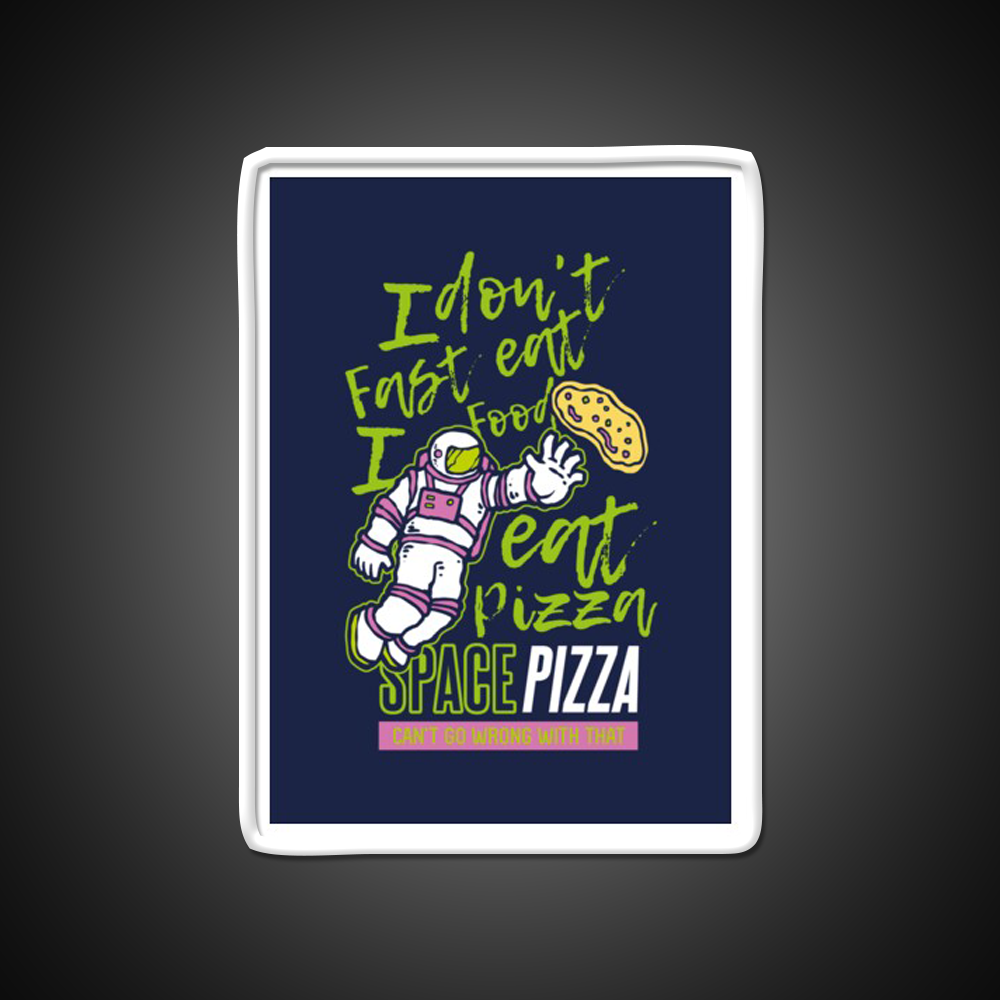 Astro Pizza Fast Food Led Neon Sign For Burger Place Rgb Color